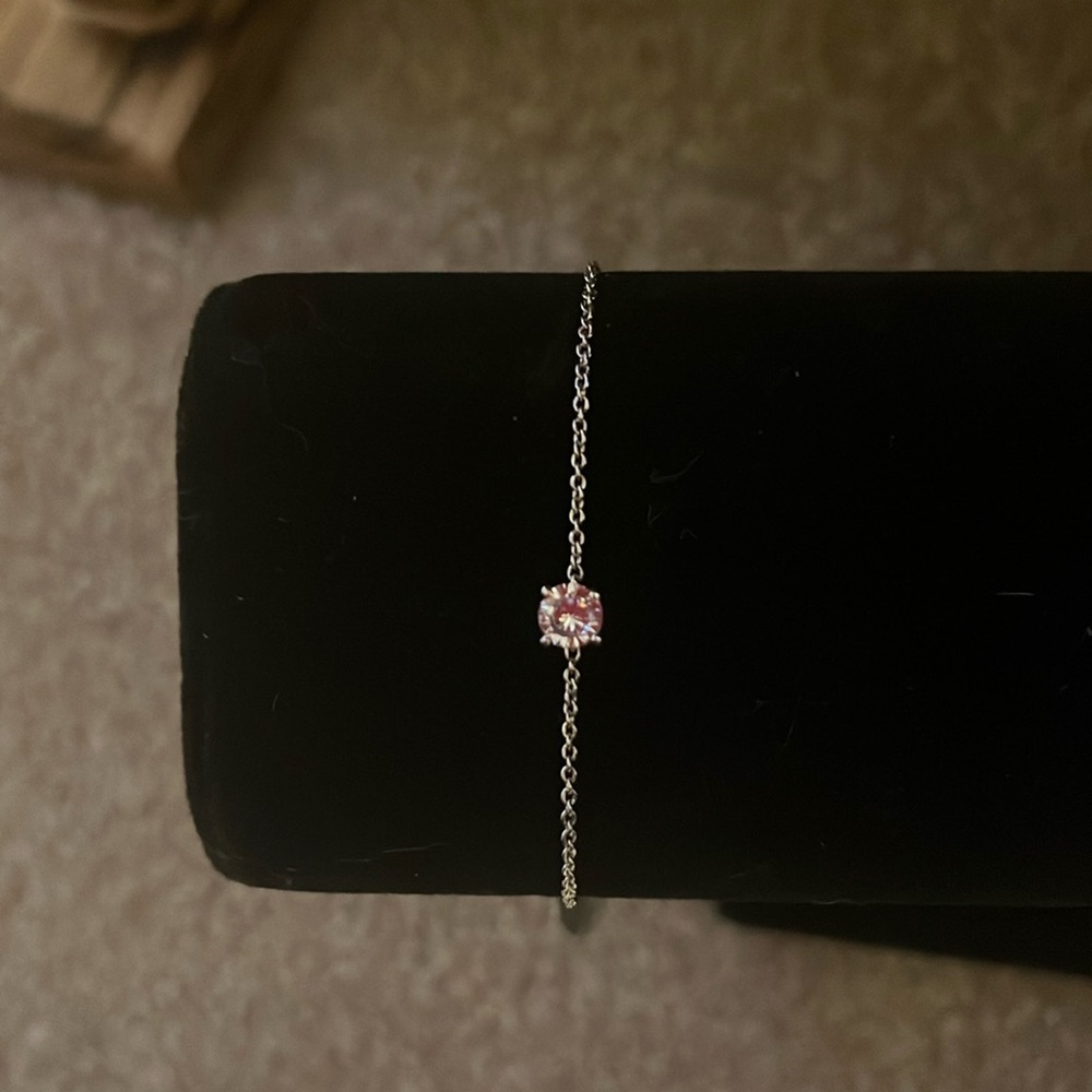 Eliot Danpori  Rhodium Plated Oval Line Bracelet NWT